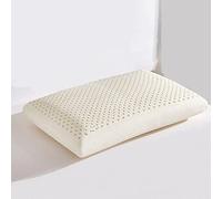 Oreiller à pain, oreiller en latex, oreiller en caoutchouc naturel, oreiller en latex permet de soulager le stress, du sommeil confortable, du cou et des épaules, doux et respirant (avec taie d'oreill