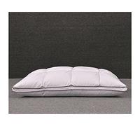 Oreiller à Trois Couches en Duvet de Type Pain 95% Duvet d'oie Blanche Oreiller Adulte Simple Cinq étoiles Housse de Couette Blanche (Un Oreiller Moyen 48 x 74 cm)