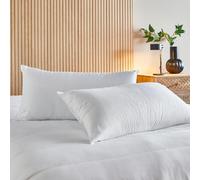 Oreiller Anti-acariens en Fibre - Housse 100% Coton - Housse Lavable - 40x75 cm
