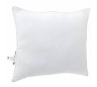 Oreiller carré en coton et polyester - vidaXL - 50x50 cm - Blanc - Super doux - Rembourrage polyester