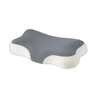Oreiller cervical en mousse à mémoire - Conception papillon ergonomique, housse en soie gl