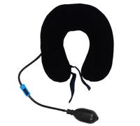 Oreiller Cervical Forme U Bleu, Pvc, Gonflable Réglable | Support de Cou, pour Maison et Bureau, Soulage les Tensions, Aligne la Colonne