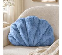 Oreiller Coquillage, Oreiller Décoratif Doux, Convient pour le Lit et le Canapé, Oreiller Jeté en Peluche Coquillage, Coussin de Décoration Intérieure Esthétique, Convient pour la Chambre et le Salon 