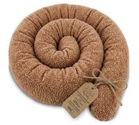 Oreiller Corps Dormeur Latéral 200 cm Bouclé Long Coussin Ergonomique Respirant Soutien Cou Confort Pumpkin
