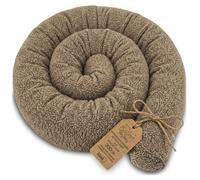 Oreiller Corps Dormeur Latéral 300 cm Bouclé Long Coussin Ergonomique Respirant Soutien Cou Confort Beige D