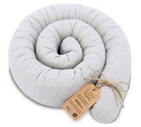 Oreiller Corps Dormeur Latéral 400 cm Coton Long Coussin Ergonomique Respirant Soutien Cou Confort Gris