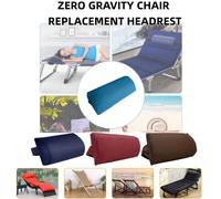 Oreiller d'appui-tête de chaise zéro gravité, coussin de soutien de cou ergonomique avec sangle réglable, housse en tissu lavable, mousse haute densité, s'adapte universellement aux chaises de patio e