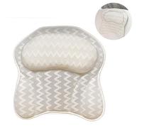 Oreiller De Bain 3d Ultime Avec 6 Ventouses Puissantes - Ergonomique, Séchage Rapide, Parfait Pour La Détente Et L'expérience Spa