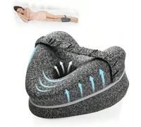 Oreiller de jambe et de mollet pour dormir sur le côté - Oreiller cale anti-ronflement, tissu léger et respirant avec propriétés anti-allergiques, taie d'oreiller en polyester amovible et lavable, cad