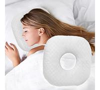 Oreiller de perçage d'oreille pour dormeurs sur le côté, oreiller avec un trou d'oreille pour CNH et douleur d'oreille, inflammation d'oreille, escarres de pression, oreiller de couchage latéral en