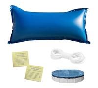 Oreiller de Piscine,Coussin d'air de Piscine Hiver avec Rouleaux de Corde 120 x 240cm,Accessoire de Piscine Parfait,pour la Couverture de la Piscine en Hiver et par Mauvais Temps