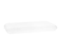 Oreiller de sommeil en mousse viscoélastique unie, blanc, 70 x 36 x 6,5 cm, coussin de soutien de la nuque ergonomique pour les personnes dormant sur le côté, sur le dos, sur le ventre, respirant et
