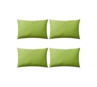 vidaXL Lot de 4 coussins d'extérieur 60 x 40 cm - Résistants à l'eau et aux UV - Vert pomme