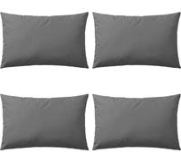 Oreiller d'extérieur lot de 4 60 x 40 cm Gris
