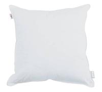 Oreiller en coton - vidaXL - 60x60 cm - Blanc - Super doux - Respirant - Rembourrage en fibre de bambou - Lavable à 40°C