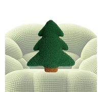 Oreiller en peluche pour sapin de Noël réutilisable Vert | Coussin décoratif de Noël pour canapé, chaise, chambre à coucher, bureau, dortoir, ferme, fête d'hiver, vacances, 45 cm