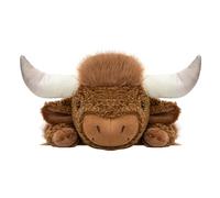 Oreiller en peluche Yaks - coussin rembourré, jouet doux pour le dossier du canapé, accent décoratif pour la table | C0zy Comfort Support, compagnon relaxant pour le salon de la chambre à coucher