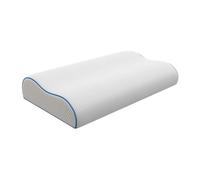 Oreiller ergonomique ferme ï¿½ mï¿½moire de forme dï¿½houssable 38 kg/mï¿½ - 40 x 60 - Blanc - CORVICA