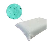 Oreiller ergonomique viscoélastique soja perforé 60 x 40 x 12 cm - Mi-ferme.