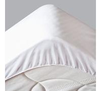 Oreiller Mémoire de forme 60 Kg/m3 60x60 + Protège Matelas 120x200 Imperméable - anallergique - pour Matelas de 13 à 35 cm de Hauteur - Absorbant et Respirant - Barrière anti-Acariens Blanc