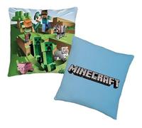 Oreiller - MINECRAFT - 40 x 40 cm - 100% polyester - Décoratif - Motif double face