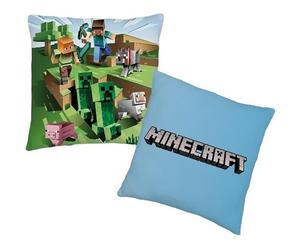 Oreiller - MINECRAFT - 40 x 40 cm - 100% polyester - Décoratif - Motif double face