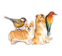 Oreiller Photo Personnalisée Animaux de Compagnie, Forme Chat Chien Coussin Décoratif, 3d Impression Recto Verso avec Image, pour Anniversaire, Noël, Cadeaux Commémoratifs Familiaux, 16 inches/40cm