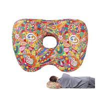 Oreiller pour Perçage d'Oreille Dormeurs sur le Côté,avec Trou Ergonomique Mousse Douce Confort Après-Perçage - Soutien des Oreilles Dormeurs sur le Côté Oreiller Orthopédique - pour Adultes, Femmes,