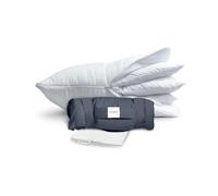 Oreiller réglable à 3 couches - Hauteur parfaite pour les personnes dormant sur le dos, le ventre et le côté - Couches amovibles pour un soutien doux, moyen et ferme - Oreillers de lit de luxe
