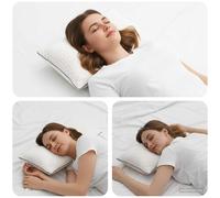 Oreiller Shread Blanc Mousse à mémoire de forme Coussin sommeil Moderne vidaXL v