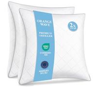 Oreillers 65x65 Lot de 2 Qualité Hotel Oreiller Moelleux Coussins, Oeko-TEX | Orange Wave Oreillers Premium Coussins en Microfibre 100 % Lavable, Hypoallergénique Confort Ergonomique Oreiller de sommeil