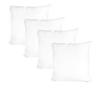 Bellecour - Lot de 4 oreillers alaska - fibres creuses polyester - mi-ferme - 60 x 60 cm Blanc G
