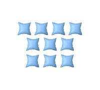 Oreillers gonflables de housse de piscine hors sol 10 pcs PVC Bleu G