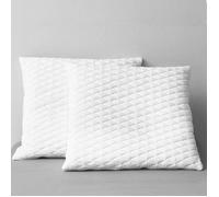 Oreillers - vidaXL - Lot de 2 - Mousse à mémoire de forme - 70x60x14 cm - Blanc