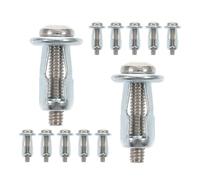 ORFOFE 15 Chevilles à Cavité Kit D'ancrage pour Cloison Creuse en Acier au Carbone Argenté, Ancrage D'expansion Court, pour Murs Creux et Portes Creuses, 15 Pcs