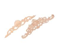 ORFOFE 2pcs Applique Bois Décorative Élégante pour Meuble et Cabinet Décoration Intérieur en Bois Facile à Poser