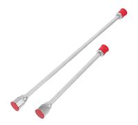 ORFOFE 2pcs Tiges Extension en Aluminium pour Pulvérisateur Peinture Airless, Construction Légère et Précision, Rallonge de Lance avec Protection Rouge pour Usage Professionnel