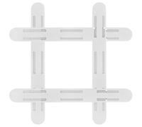 ORFOFE 4 Glissières de Tiroir Adhésives pour Organisateur de Tiroir, Abs Blanc, Montage Bas, pour Meubles, la Cuisine et Dortoir