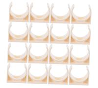 ORFOFE 40 Pinces en Pvc Beige de U pour Tuyaux Pvc et Conduits Électriques, Résistantes la Corrosion, Installation Facile, pour Rénovation et Production Industrielle