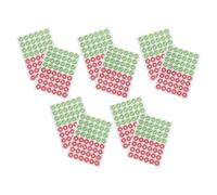 ORFOFE 480 Pièces Autocollants Ronds Vert Check Rouge Croix Étiquettes Auto-adhésives pour Contrôle Qualité Suivi Général Marquage Bricolage et Enseignement