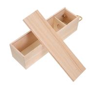 ORFOFE Boîte à Vin en Bois Unitaire avec Poignée, Structure Robuste et Grain Naturel Unique, Coffret Élégant pour Pendaison de Crémaillère ou Réunions Familiales