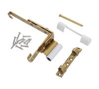 ORFOFE CharnièRe FenêTre En Acier Au Carbone Doré Kit De RéParation 1 Set Gauche Droite Avec Vis Pour FenêTres À Battant Salle De Bain Et Balcon Compatible PVC