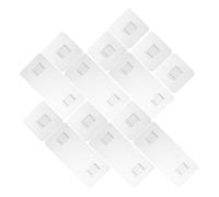 ORFOFE Crochet Adhésif Mural Transparent en Acrylique Support Stable et Solide 24 Pièces pour Panier pour Salle de Bain et Surfaces en Verre