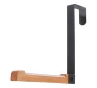 ORFOFE Crochet de Porte sans Clou en Fer, Noir à Suspendre | Embout Circulaire Protecteur, Installation sans Outil, pour Paquet à Main et Peignoirs, Maison, Dortoir ou Petits Espaces