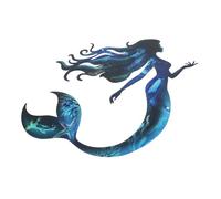 ORFOFE Décoration Murale Sirène Métal Résistante pour Intérieur Extérieur Jardin Patio Art Mural Polyvalent pour Chambre et Salle de Bain Facile à Installer