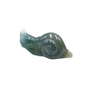 ORFOFE Figurine D'escargot en Pierre Naturelle Colorée Légère pour Décoration Intérieure et Jardin, Ornement Élégant et Beau, Maison Jardin Couleur Aléatoire