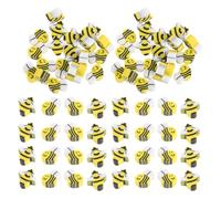 ORFOFE Gomme Mini Abeille Jaune en TPR 150 Pièces, Usage Scolaire pour Garçons et Filles, Convient pour Rentrée et Sac à Bonbons