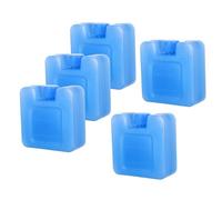 ORFOFE Lot de 5 Pains de Glace Réutilisables pour Ventilateur D’Air Blocs Réfrigérants Étanches en Gel Petits Formats pour Refroidisseur D’Air Portable pour Pique-Niques et