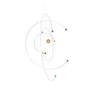 ORFOFE Mobile Suspendu à Structure Atomique en Métal, Décor Moderne Nordique, Robuste et Facile à Nettoyer, pour Décoration Spatiale et Chambre D'garçon et Filles