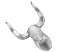 ORFOFE Patère Murale Crochet Vintage de Vache Spatial Argenté Pliable en Aluminium Installation Facile sans Perçage pour Salle de Bain et Entrée Élégante